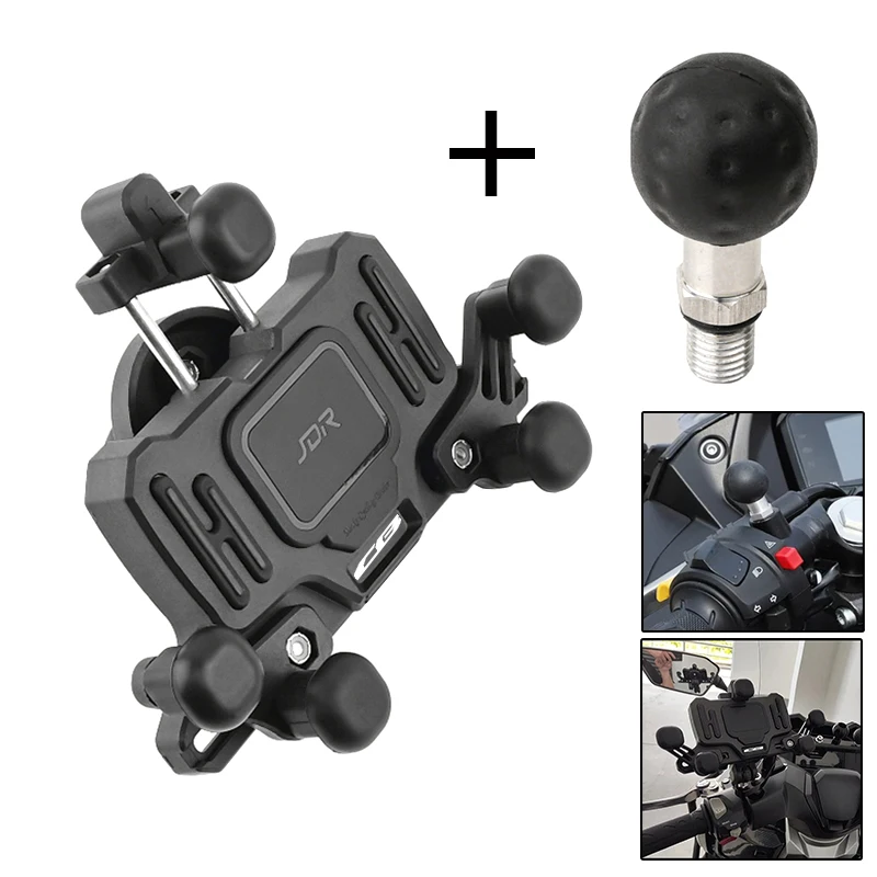 

Держатель для телефона/навигатора на руль мотоцикла для HONDA CB650R, CBR650R, CB500X, CB500F, CB1100, CBR1000RR, CBR600RR