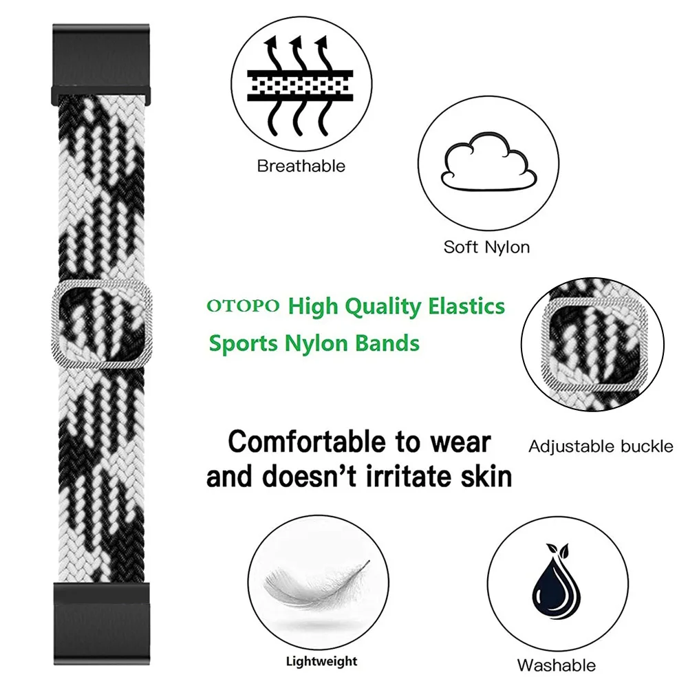 Bracelet artificiel astique en Nylon de 20 et 22mm pour Garmin Vivoactive 3 Music 4 Venu Sq 2, Boucle de Bracelet de Montre de dehors pour Forerunner 245 645 55 158