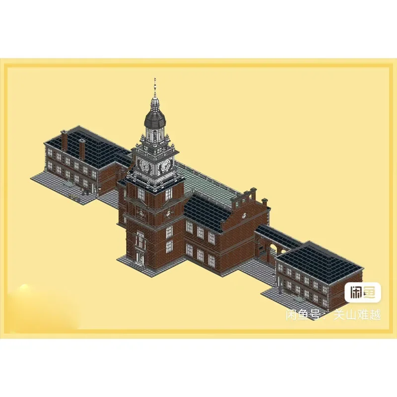 City Mega Building Street View Independence Hall Building Block Model 29583 Parts Kids Birthday Building Blocks Toys Gifts