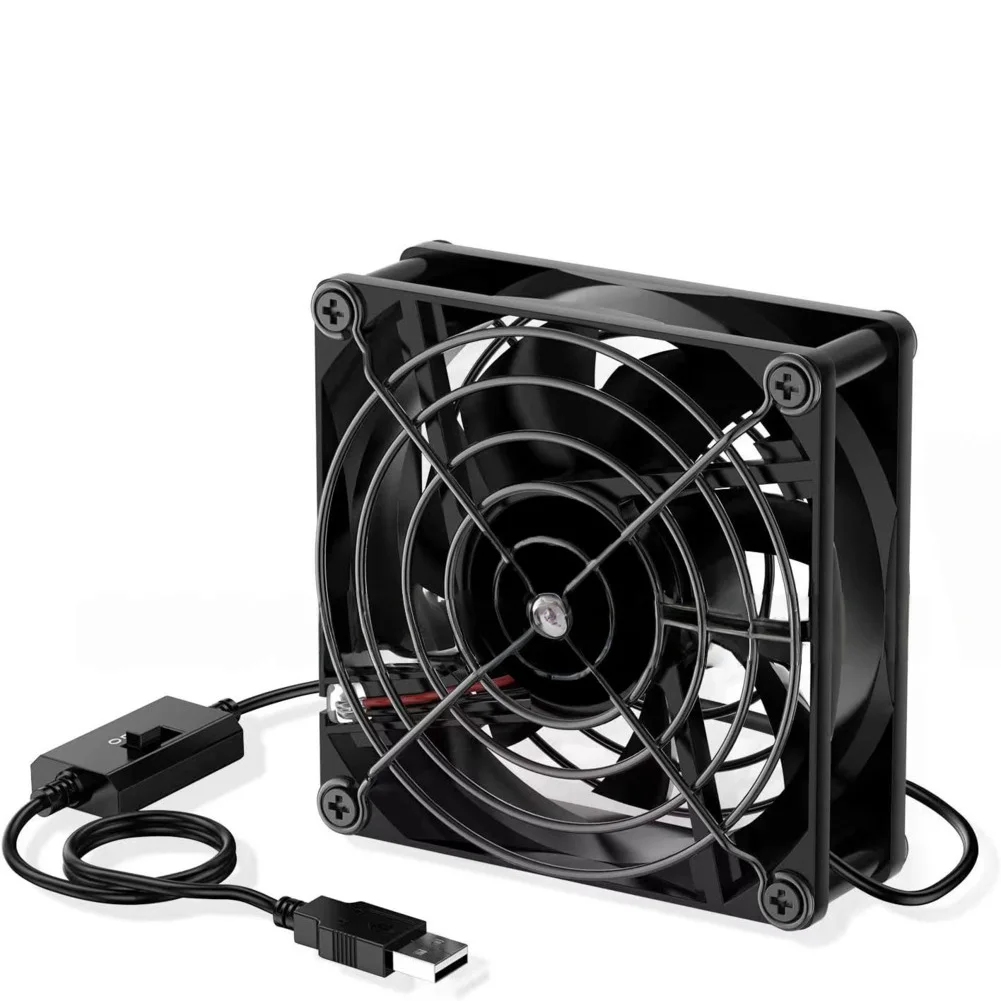 3 USB Fan for Efficient Cooling for PCs and For AV Equipment Hydraulic Motor with 40/80/120 mm Fan Size Options