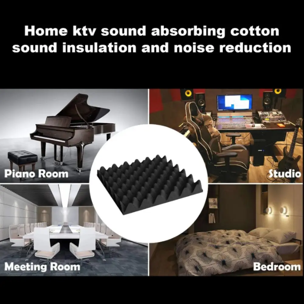 Self-Adhesive Soundproof Foam Panels Eggcrate Design High-Performance Eggcrate Acoustic Panels Soundproofing Foam