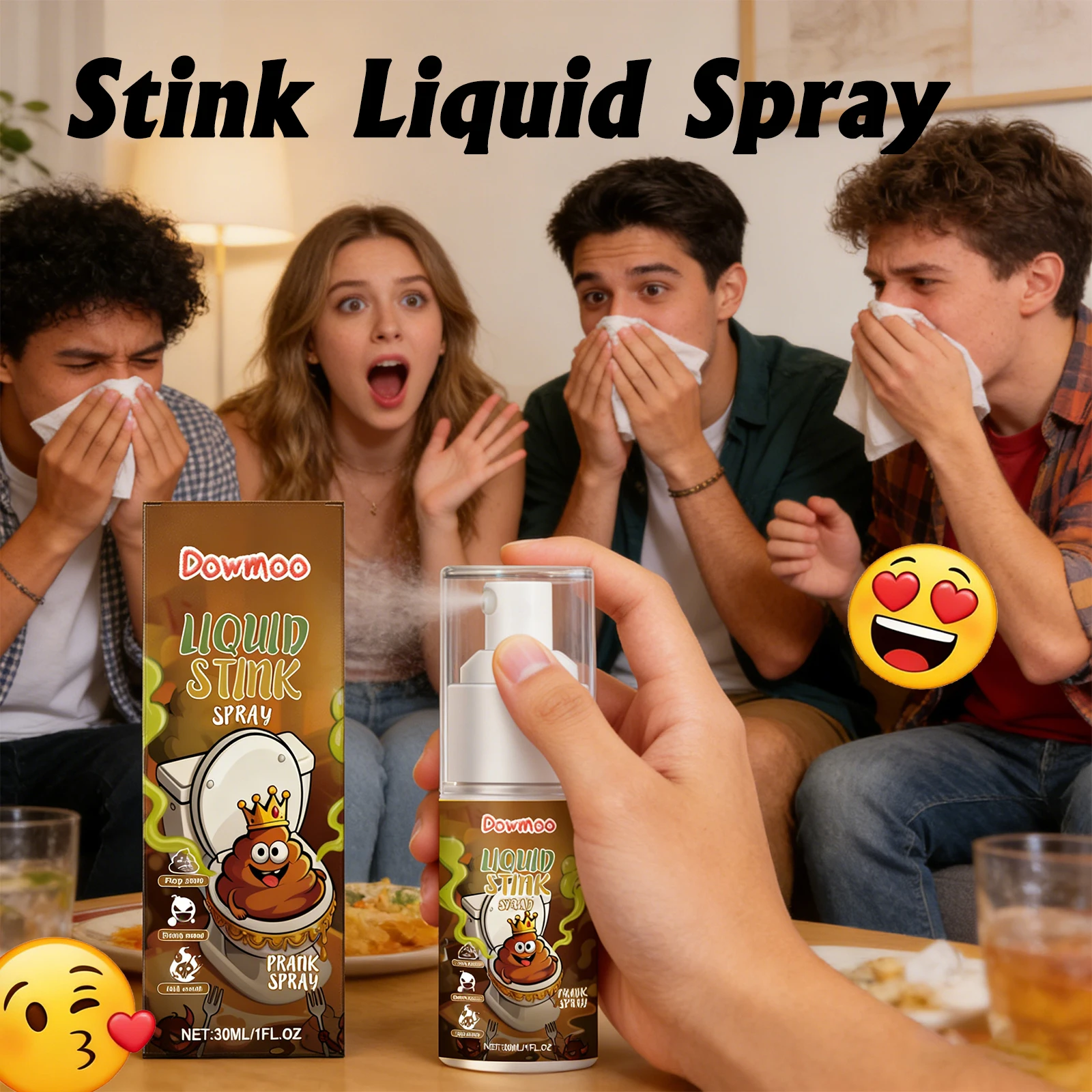 

Stink Spray Quickly Give off Strong Odor Create Entertainment Atmosphere Fun Prank Party Exclusive Prop Spoof Stink Liquid Spray