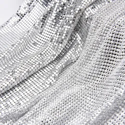 Metal sequin cloth, aluminum sequin cloth, 10*10cm DIY sewing decorative tape, metal cloth