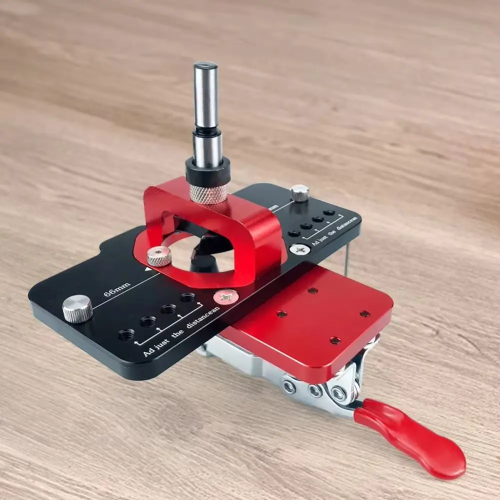 

Woodworking 35mm Concealed Hinge Jig Kit Aluminum Alloy High-quality Hole Drilling Guide Locator Anti-corrosion Wear-resistant