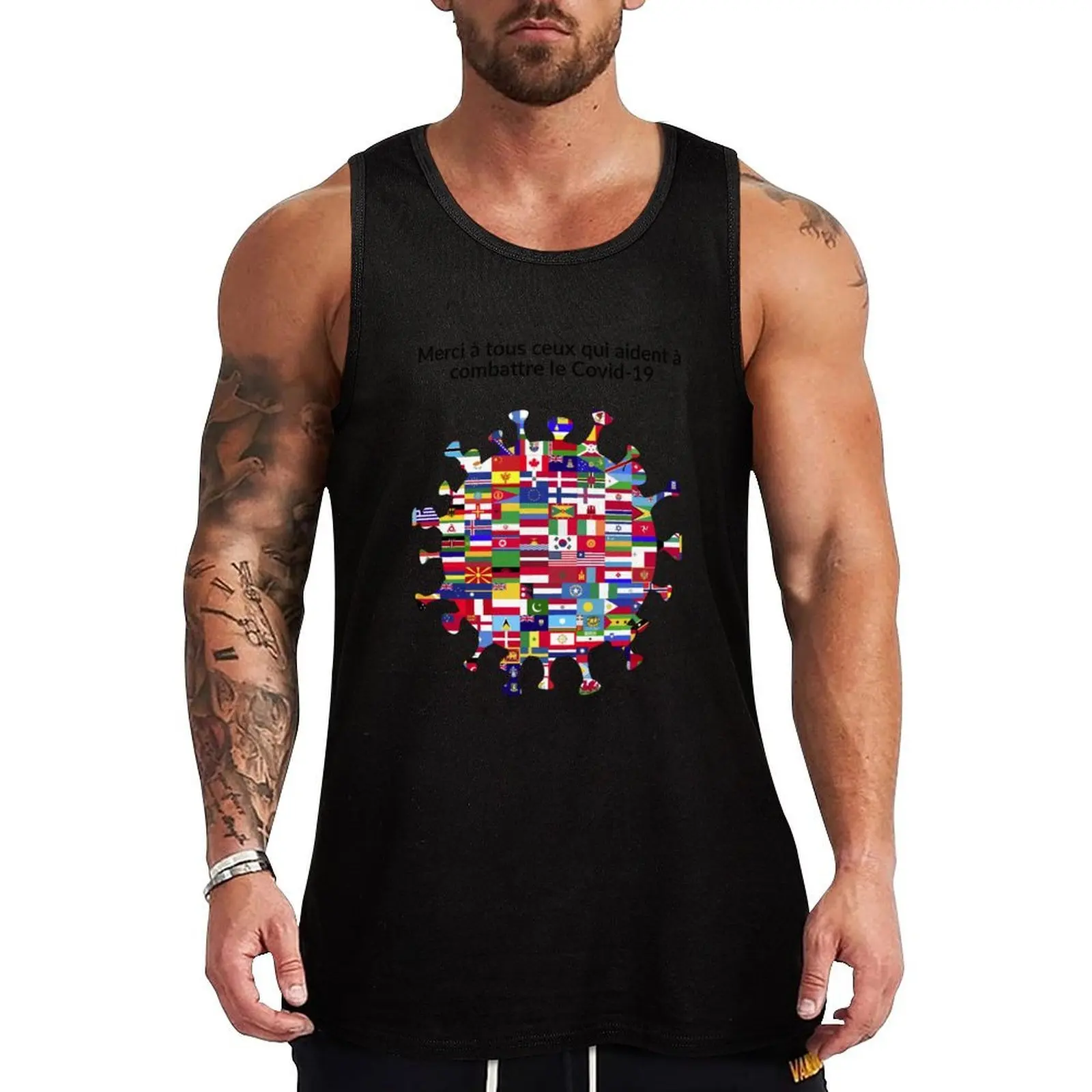 

Copie de Thanks to everyone who helps Tank Top Men's clothing brands sleeveless shirt man gym Vest for boy