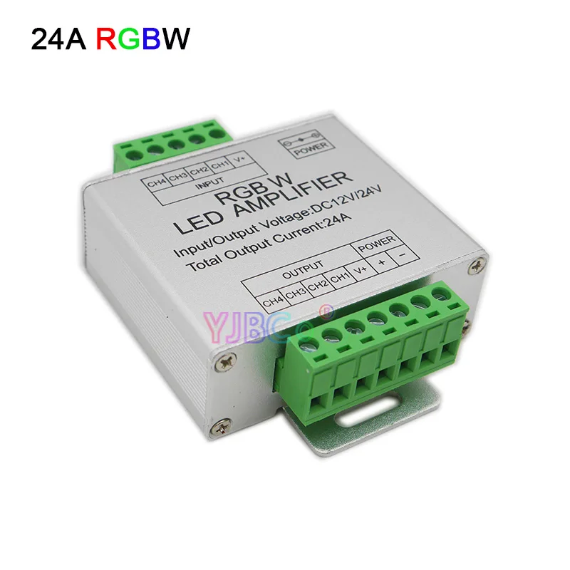 

Aluminum 12A/24A/30A LED Amplifier DC5V 12V 24V RGB/RGBW Strip Light Controller SMD 5050 2835 Lamp Tape Power Repeater Console