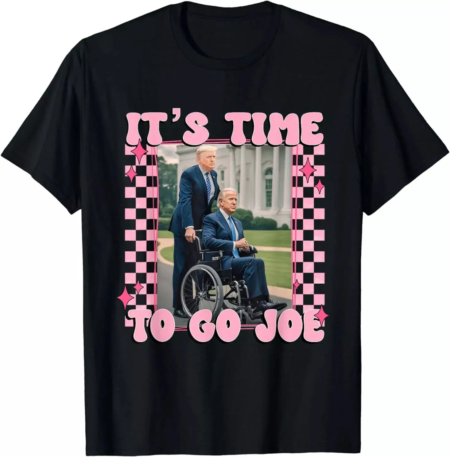 New Limited It's Time To Go Joe Shirt Funny Trump 2024 T-Shirt S-5Xl