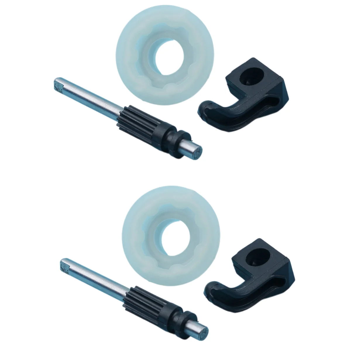 2PCS Oil Pump Plunger Shaft Pinion Worm Gear Olier Pickup Kit For Husqvarna 350 353 359 445 450 345 340 346XP E Chainsaw Parts