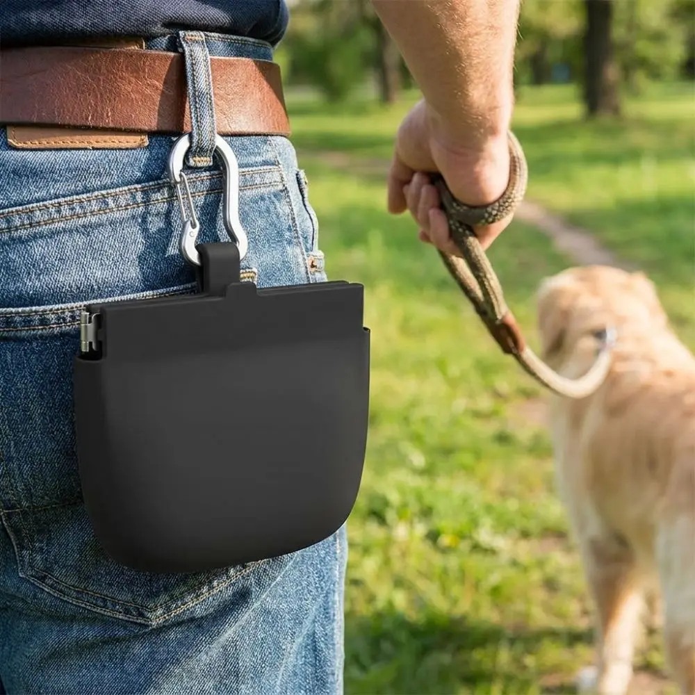 Waterproof Silicone Dog Treat Pouch Oil-resistant Water-resistant Pet Snack Bag Snack Prizes Stain-resistant Dog Training Pouch