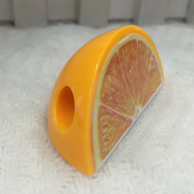 3 buah rautan pensil gaya buah rautan pensil plastik kreatif untuk hadiah anak-anak perlengkapan alat tulis sekolah Kawaii