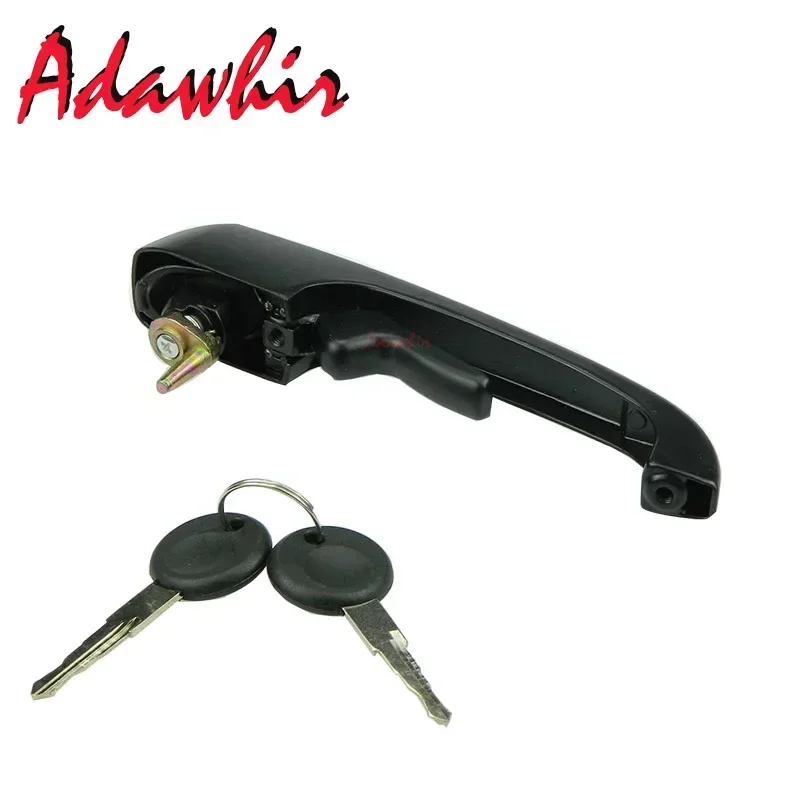 

For VW LT DOOR HANDLE FRONT LEFT RIGHT 281-363 BLACK 251837205B WITH 2 KEYS 251837205H 113837205MS