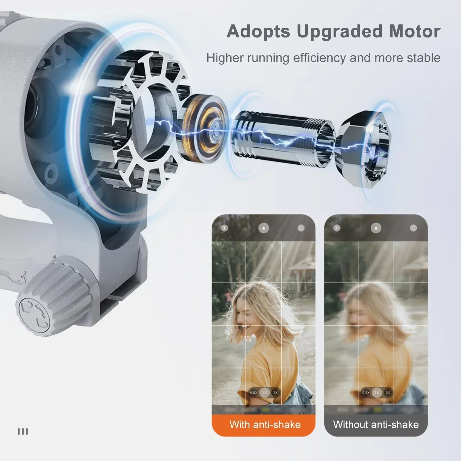 ISteady XE 3-Axis الهاتف الذكي Gimbal Stabilizer الهاتف المحمول Vlog Gimbal المضادة للاهتزاز 2025 IPhone 14/13/12/11 هاتف أندرويد هدية