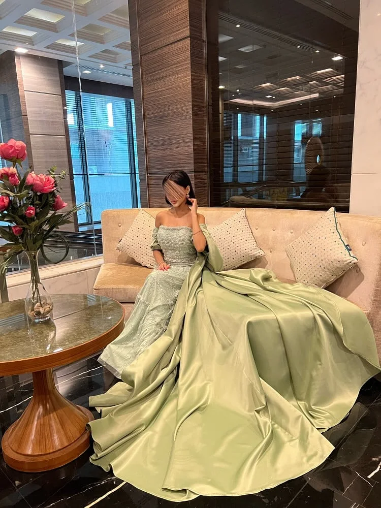 AsaNagi Aribia Elegante Meerjungfrau-Abendkleider für Damen, ärmellose Kleider, bodenlang, formelle Pailletten-Dekorationskleider, Party