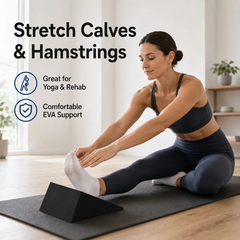1/2PCS Multi Size EVA Squat Wedge Slant Board Calf Stretch Ramp Foot Ankle Mobility Trainer for Fitness Exercise