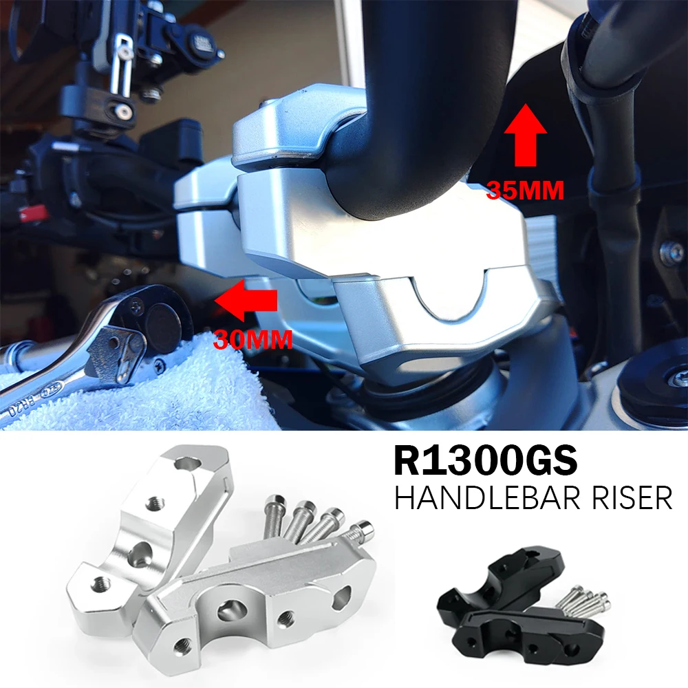 

For BMW R1300GS Handlebar Riser R1300GS Handlebar Risers With Offset R1300GS Accessories 2024 R1300GS Handlebar Riser