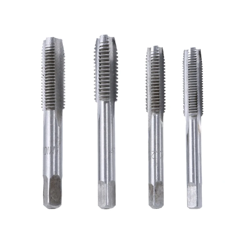 10Pcs High Speed Steel Tap Wrench Metric Tap Machine Hand Screw Thread Tap Thread Metric Plug Tap Drill Bit Adjustable