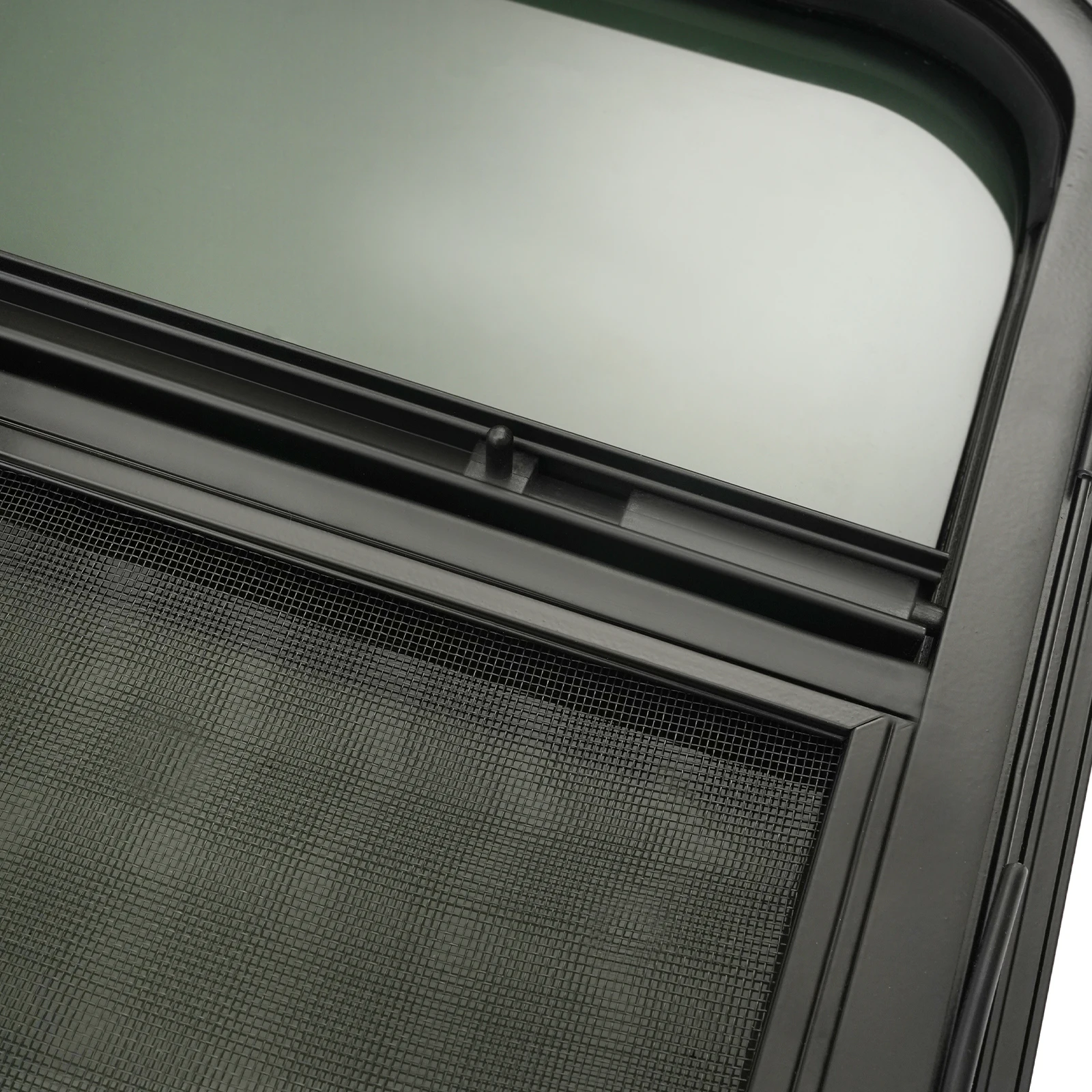 نافذة منزلق عمودي RV مقاس 14*16 بوصة نافذة مقطورة على شكل دمعة نافذة وشاح متنقل مع حلقة تقليم ونافذة شاشة #3