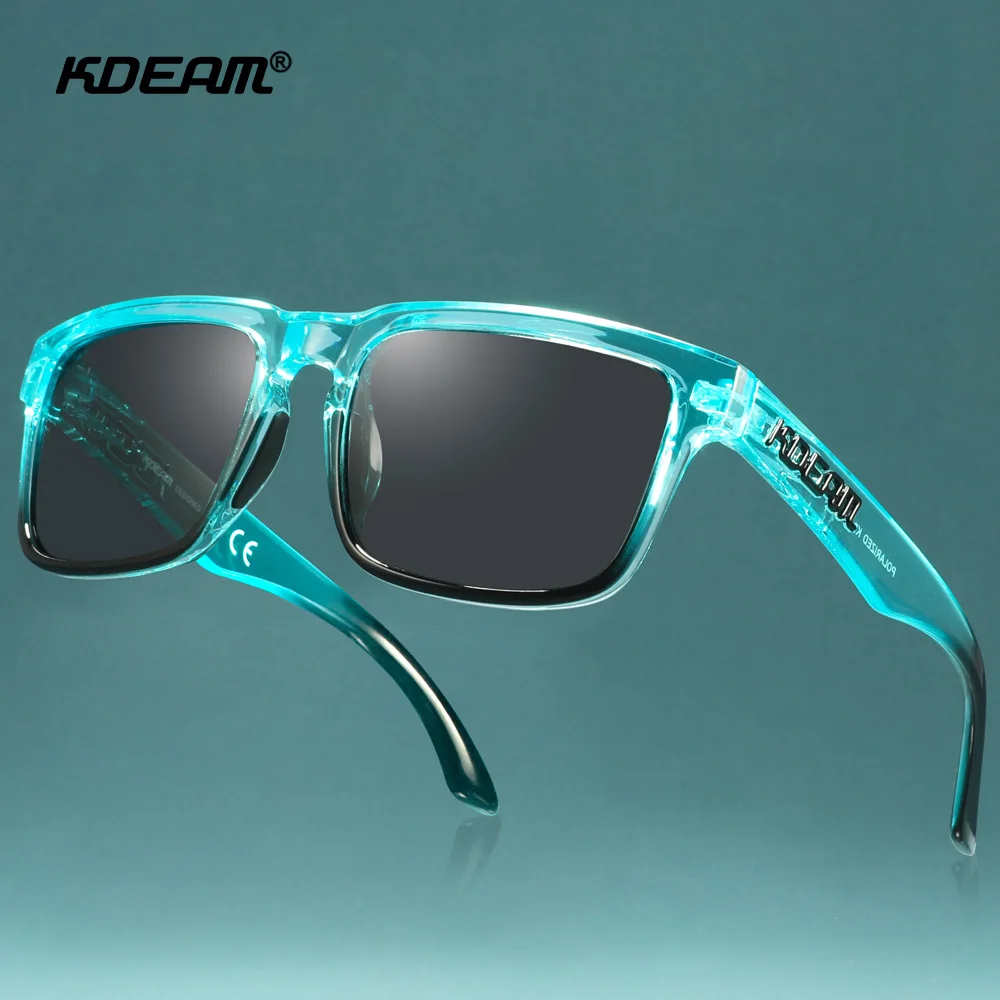 KDEAM Outdoor Bergsteiger-Sonnenbrille Polarisiert Unisex Größe Farbe Fokus Retro-Brille für Männer