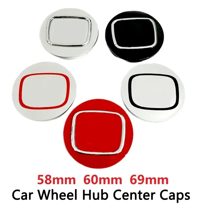 4pcs 58mm 60mm 69mm Wheel Center Cap Hub Cover Badge Emblem For Honda Civic City Accord Odyssey Spirior CRV Hrv Jazz CBR HR-V