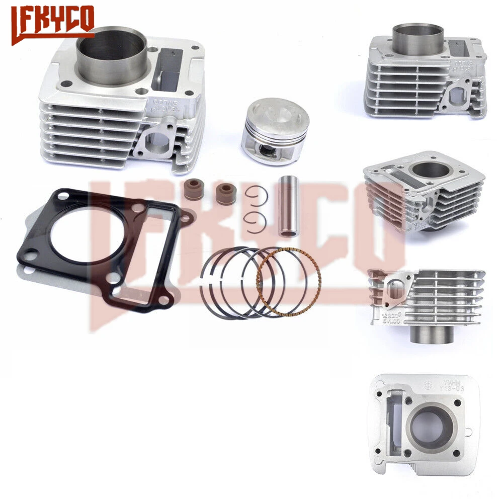 Motorcycle 57.4mm/62mm Engine 123CC Cylinder Kit for Yamaha YBR125 XTZ 125 XTZ125 TTR125 YBR 125 YB125Z Motoblock Parts Block