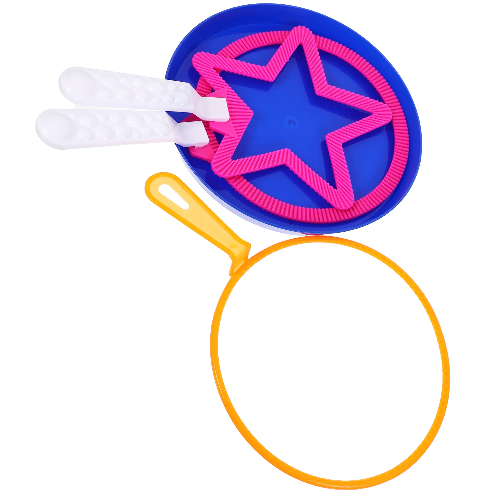 

4 Pcs Bubble Wand Set Colorful Bubbles Maker Sticks Party Favors Outdoor Toys Safe Premium Material Children Fun Spring
