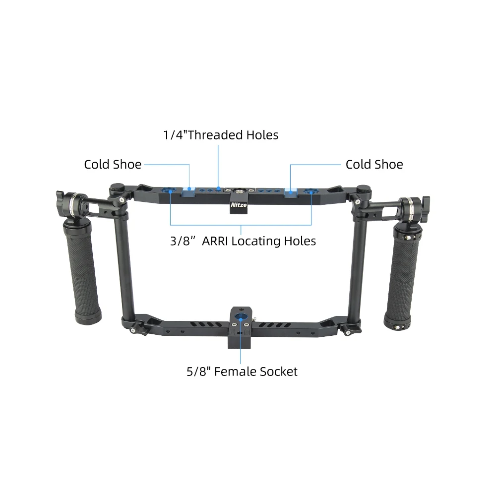 Nitze Monitor do Diretor Gaiola, Camera Field Monitor, Feelworld LUT11S, 10.1 