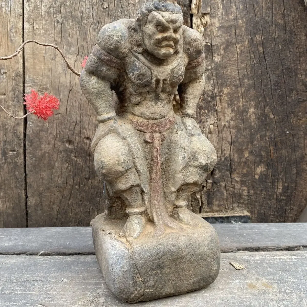 Stone Buddha statue antique stone carving ornament study furnishings