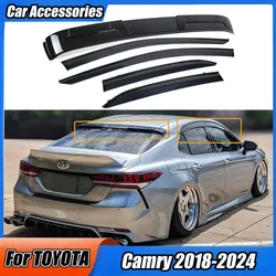 Car Window Sunshade For TOYOTA Camry 2018-2024 Rear Window Roof Spoiler Tail Wing Sun Visor Auto External Decorate Accessories