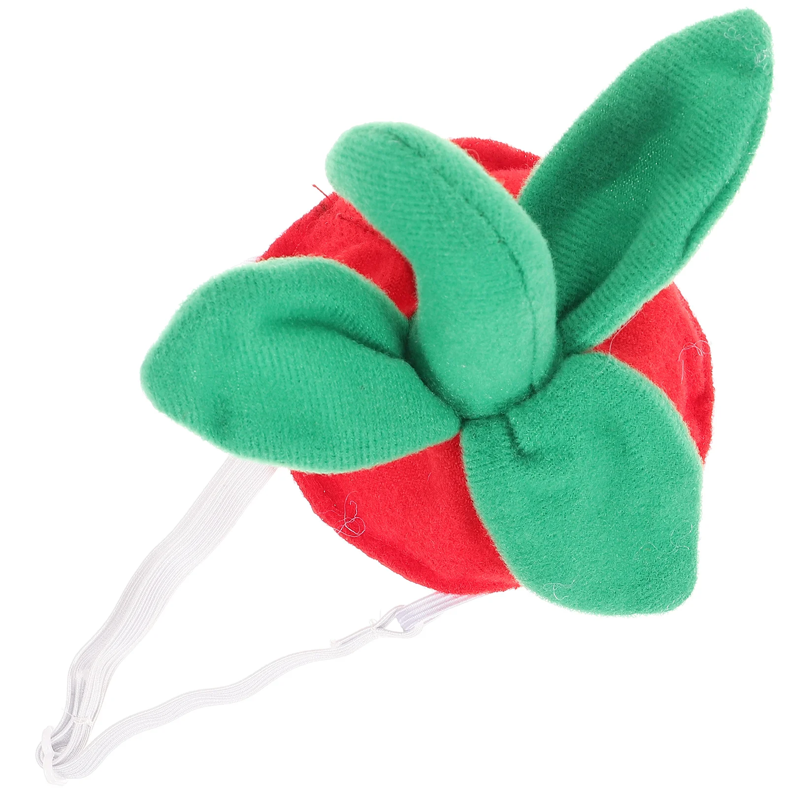 

Pet Cosplay Headgear Cartoon Strawberry Dog Hat Comfortable Lint Puppy Accessory Christmas Outfits Flannel Costume Cap Summer