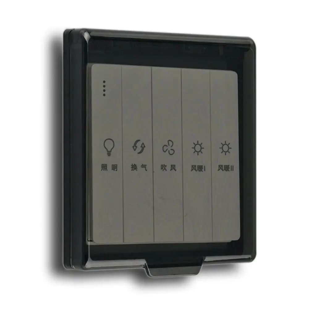 Wall-mounted Switch Protective Cover Self-Adhesive 86 Type Socket Waterproof Box Plastic Electric Plug Cover Bathroom view 3