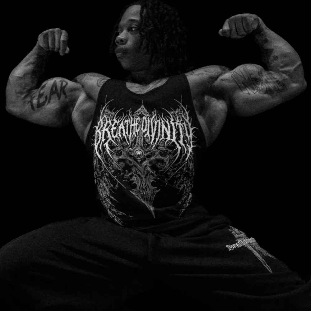 Breathedivinity Herren Fitness-Training Tanktop