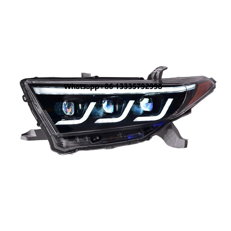 

Car Lights for Highlander Headlight 2012-2014 LED Head Lamp Drl Projector Lens Automotive Accessories