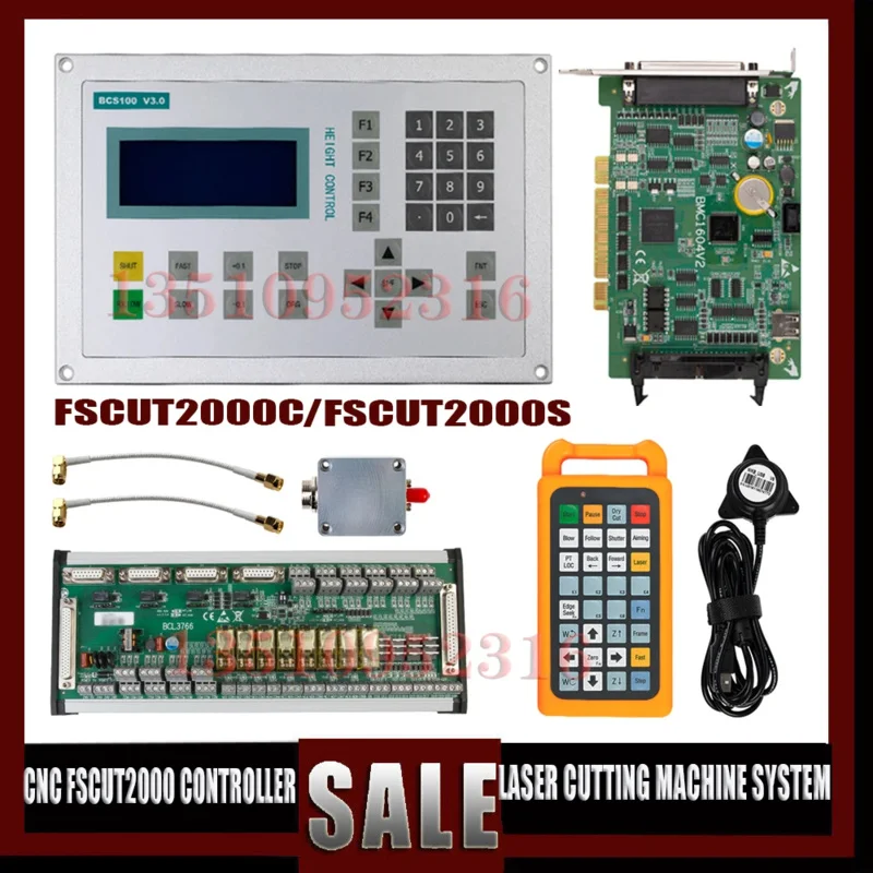 CNC FSCUT2000 Controller Laser Cutting Machine Control System 0-6KW FSCUT2000C/FSCUT2000S Cypcut BCS100 BMC1604