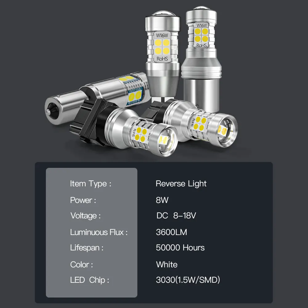 Luz de Backup LED para Suzuki Baleno, lâmpada reversa, Blub Canbus Acessórios, 1995-2002, 1996, 1997, 1998, 1999, 2000, 2001, 2pcs