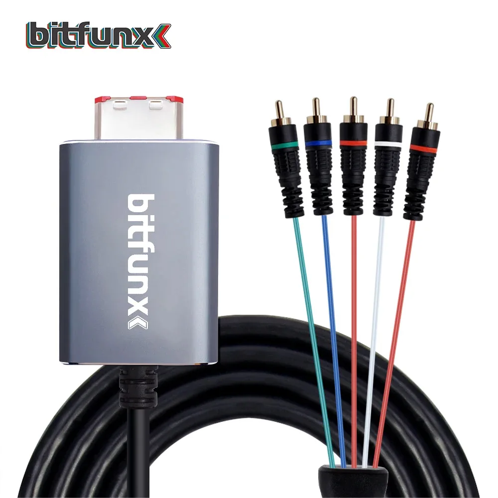 

Bitfunx Component Cable Component Video 5RCA YPbPr Cable for Nintendo GameCube NGC Digital AV Output High Quality Image