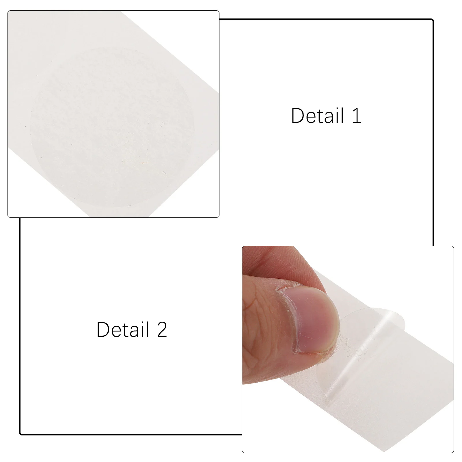 

1000 Pcs Transparent Sticker Seal Label Etiquetas Adhesivas Para Postres Clear Round