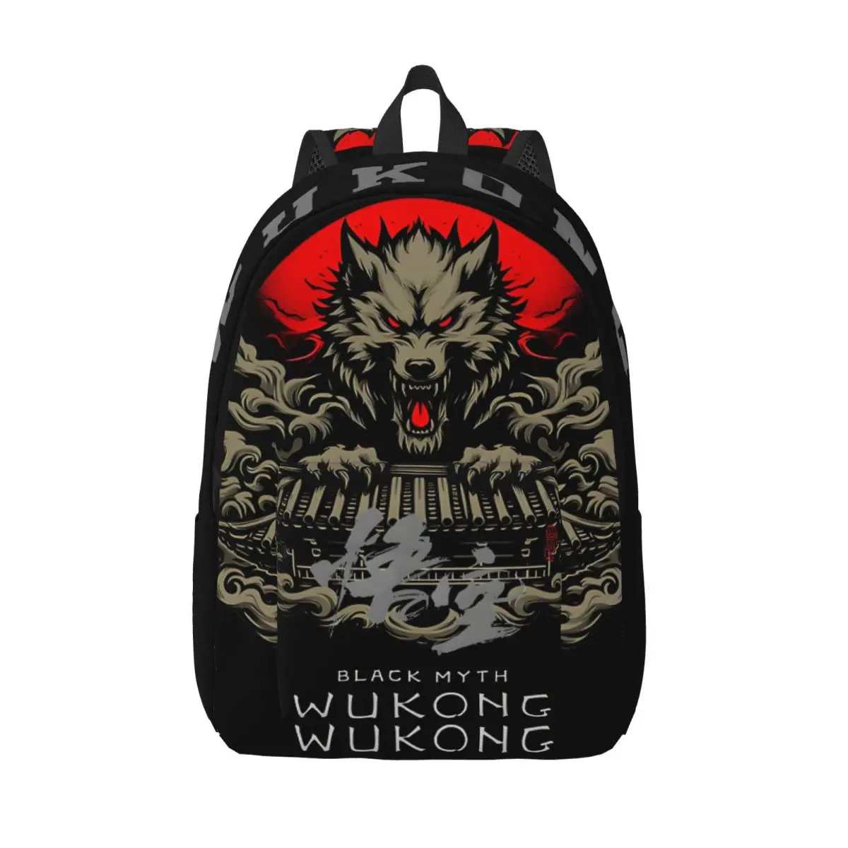 Gift GungFu Monkey Wukong Multi Compartment Handbag Black Myth Wukong Game Portable Girl Kid Daypack For Work