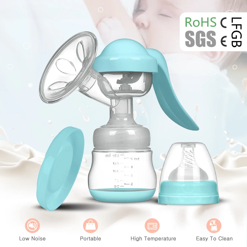 

Manual Breast Pump Silicone Breast Pump Baby Milk Breastfeeding Accessories BPA Free Sucking Postpartum Supplies Accessories