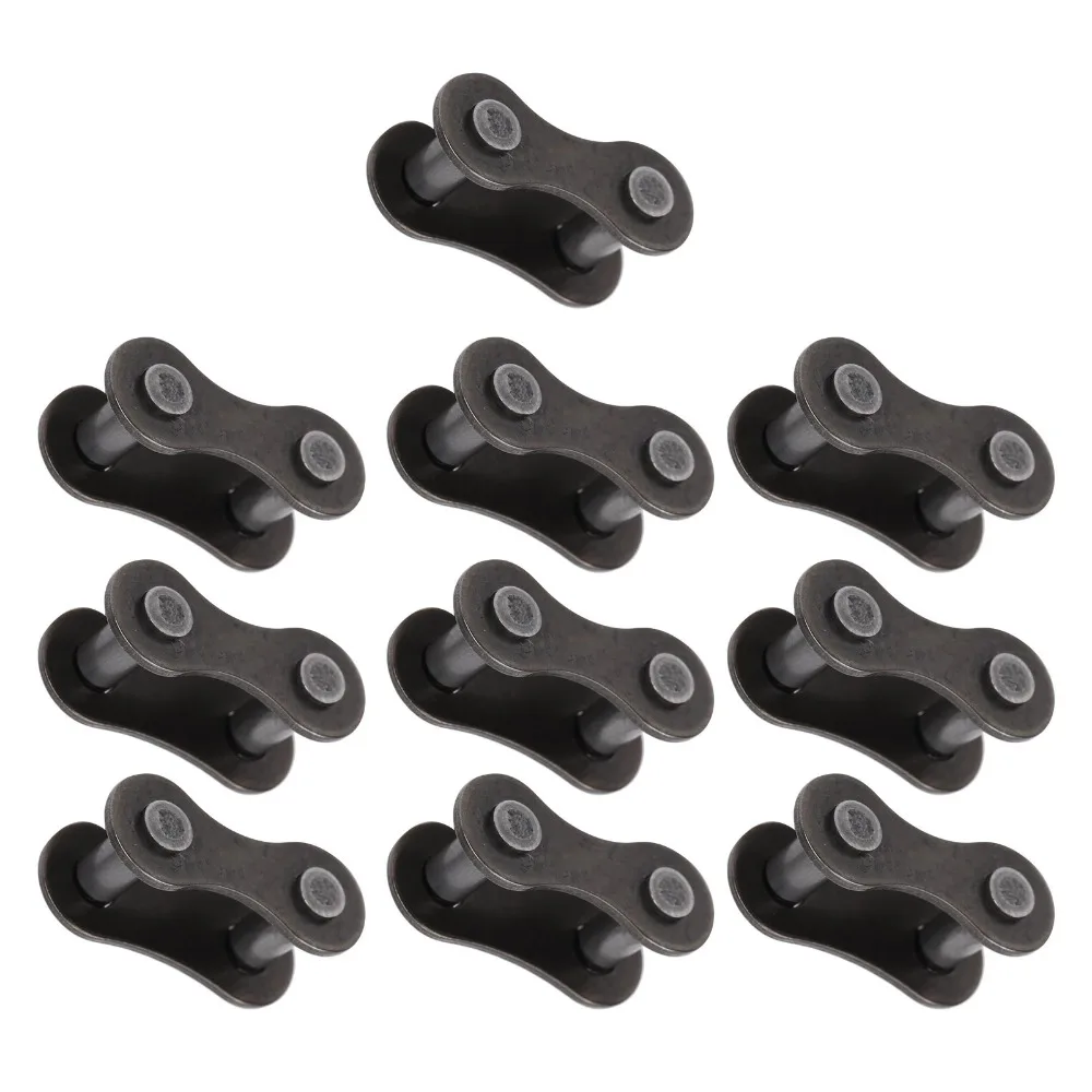 10 Pcs Durable Steel 410 Chain Master Link Removable Quick Split Master Link Replacement Chain Link