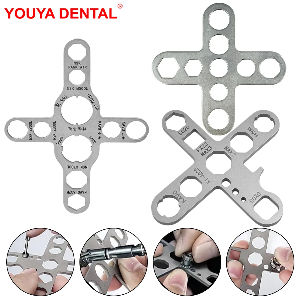 Dental Turbine Handpiece Wrench For NSK KAVO WH All in One Implant Motor Cartridge Rotor Shaft Spindle Back Cover Repair Tool