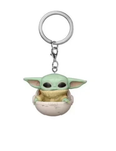 2026 Funko Pocket Pop Keychain Star Wars Yoda Metallic Chewbacca Flocked Limited Edition Vinyl Pendant Christmas Gift for Kids view 3