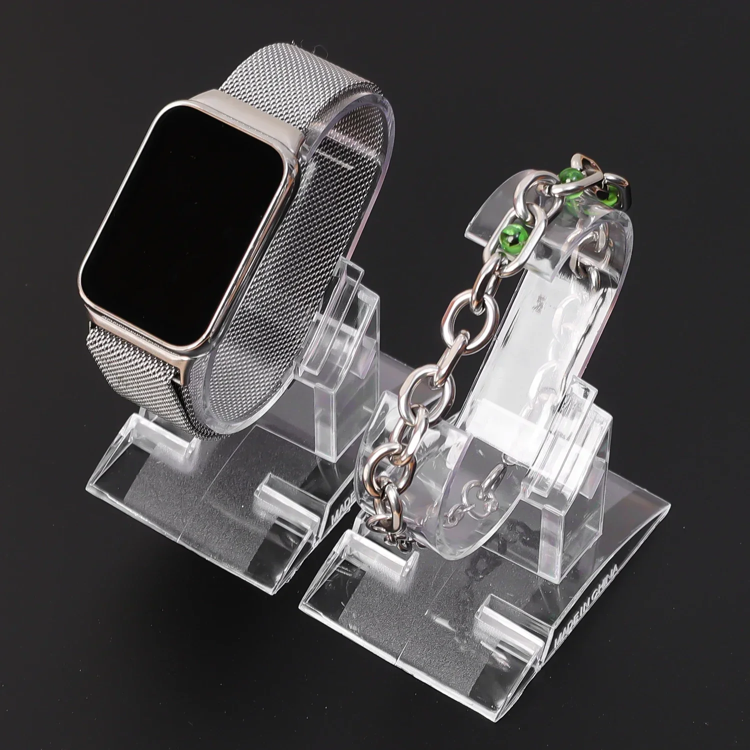 5/1PCS Clear Plastic Watch Jewelry Display Holders Decorations Stand Retail Shop Showcase Home Bracelet Bangle Storage Racks