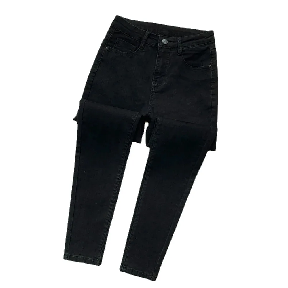 Denim Pants Spring Autumn Jeans For Women High Waist Skinny Warm Thick Jeans Womens High Elastic Stretch Jeans women clothing