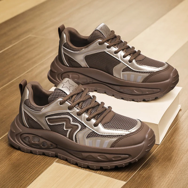 

Уличные мужские повседневные кроссовки на толстой подошве, новая летняя обувь для мужчин, спортивные дышащие мужские популярные лоферы, модель мужских кроссовок