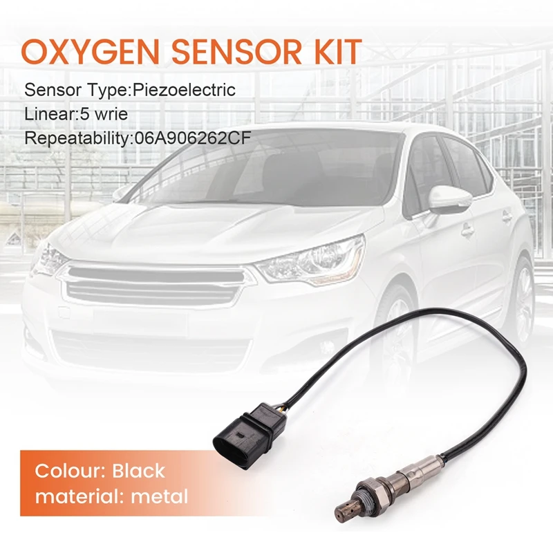 5 Wires Oxygen Sensor 06A906262BR For V W Golf Plus Touran 1.6 &  A3 2003-2011 1.6 Lambda Probe Sensors 06A906262CF