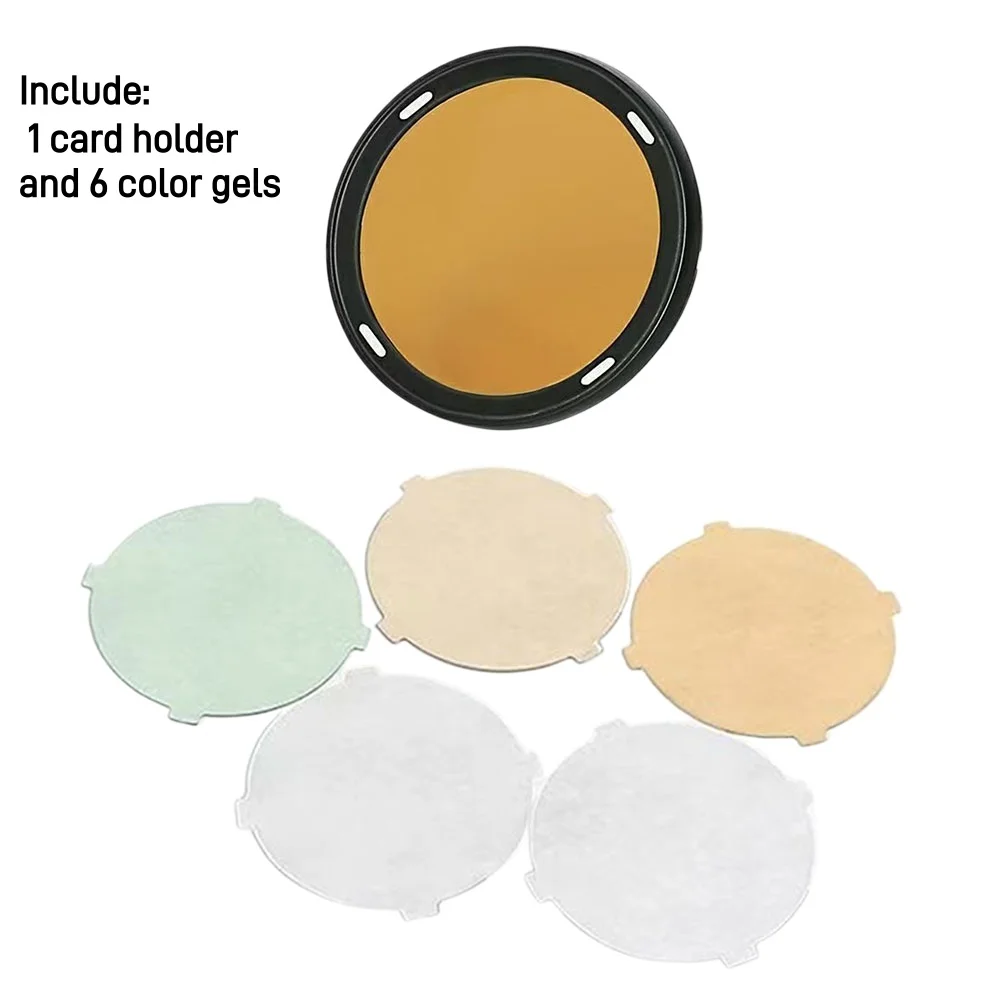 V1 Speedlight AK-R16 Magnetic Gel Holder for Round Flash Head Professional Color Correction Filter Accessory for Studio Lighting