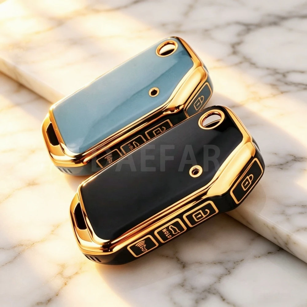For Kia Sportage Ceed Xceed Sports K5 Seltos 2019 2020 2022 2023 TPU Car Flip Key Case Cover Shell Auto Accessories