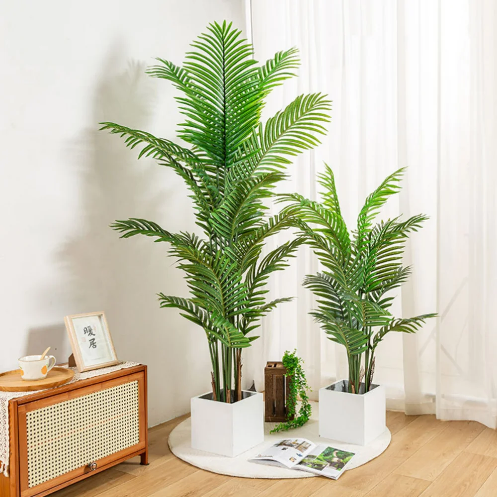 Large Light Luxury Loose Tail Sunflower Simulation Green Plant Bionic False Tree Bamboo Tropical Landscape Decoration