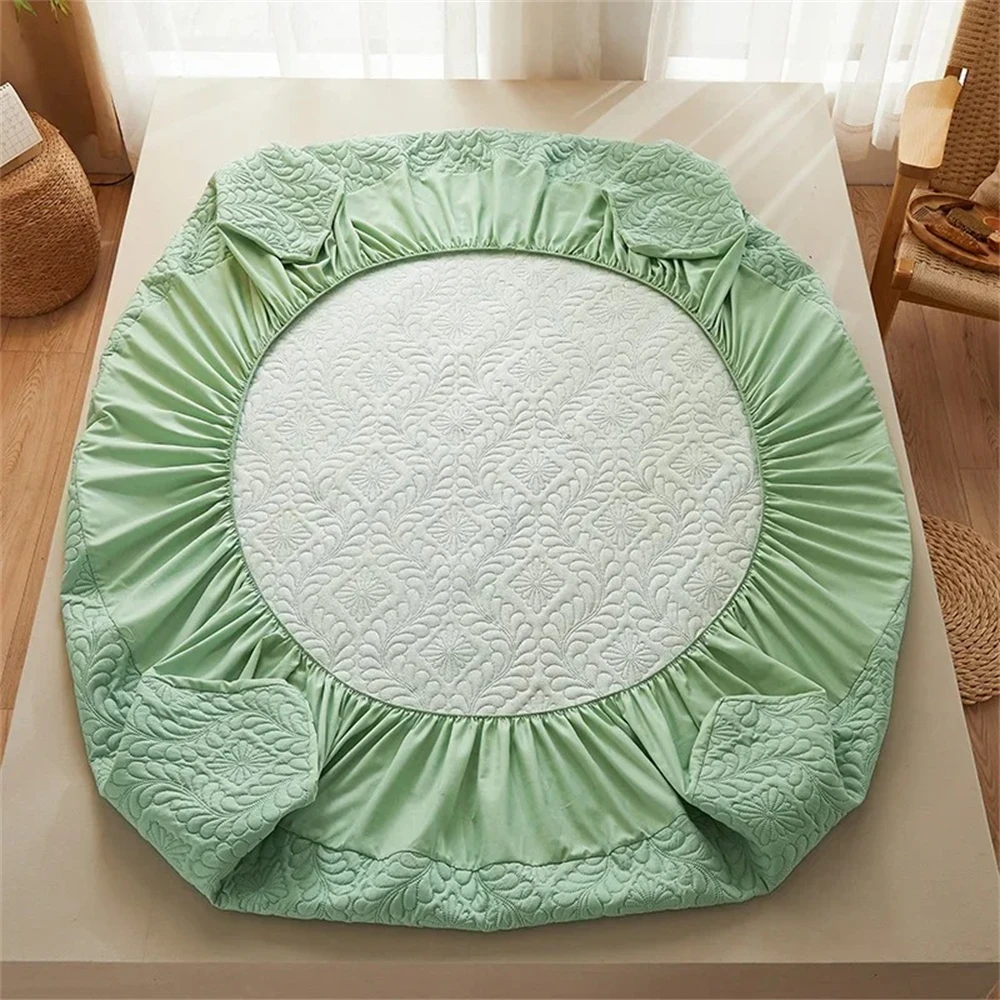 Fodera protettiva per materasso impermeabile Lenzuolo con angoli elastico trapuntato Imbottitura protettiva per letto matrimoniale Lenzuolo con angoli per letto matrimoniale Queen King Size