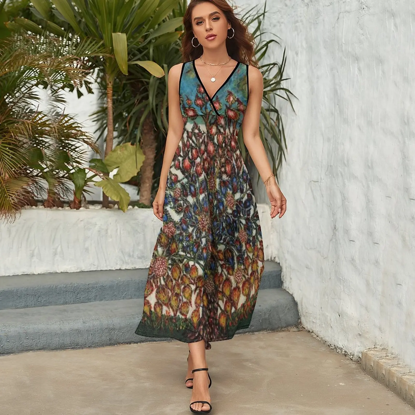 Tree of Life by Seraphine Louis - Favourite Artists Collection Sleeveless Dress women dresses Cocktail of dresses women dress